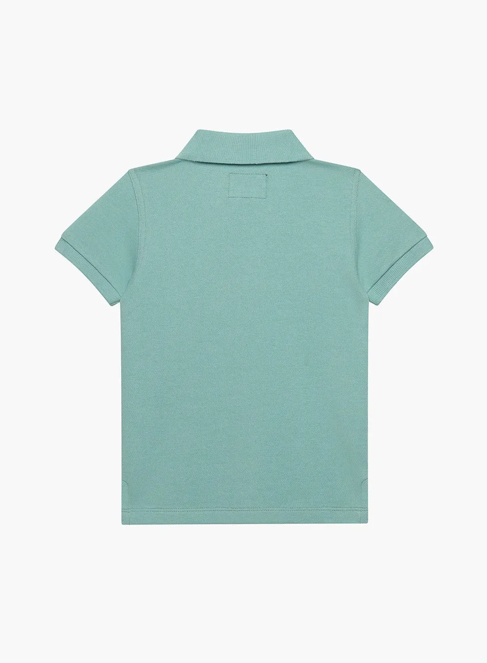 Harry Piqué Polo in Sage