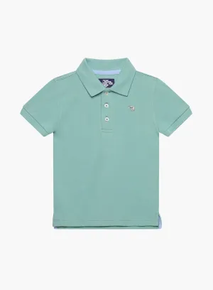 Harry Piqué Polo in Sage