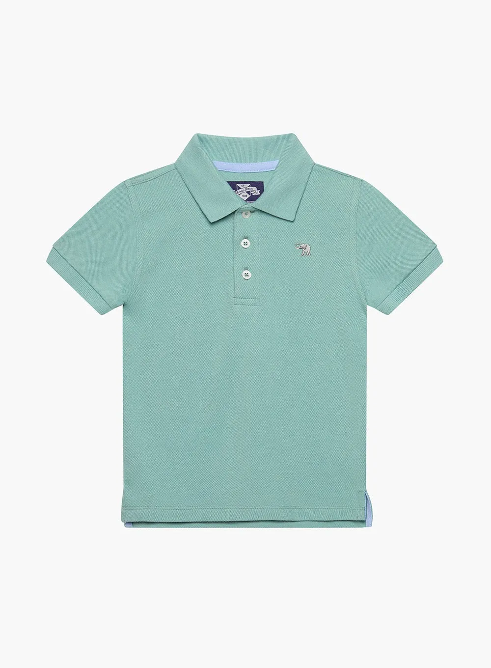 Harry Piqué Polo in Sage