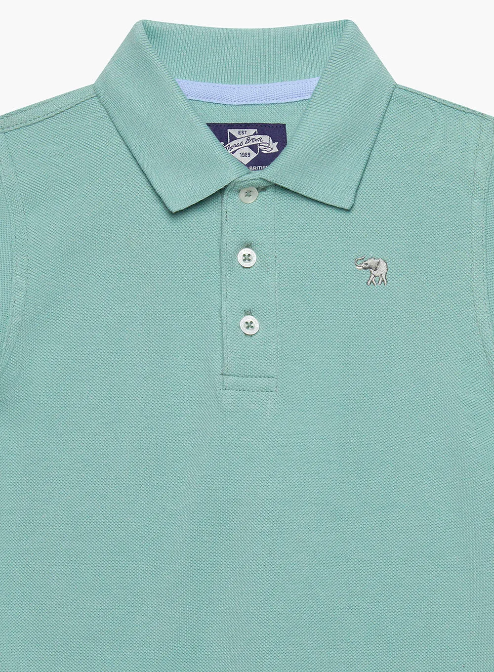 Harry Piqué Polo in Sage
