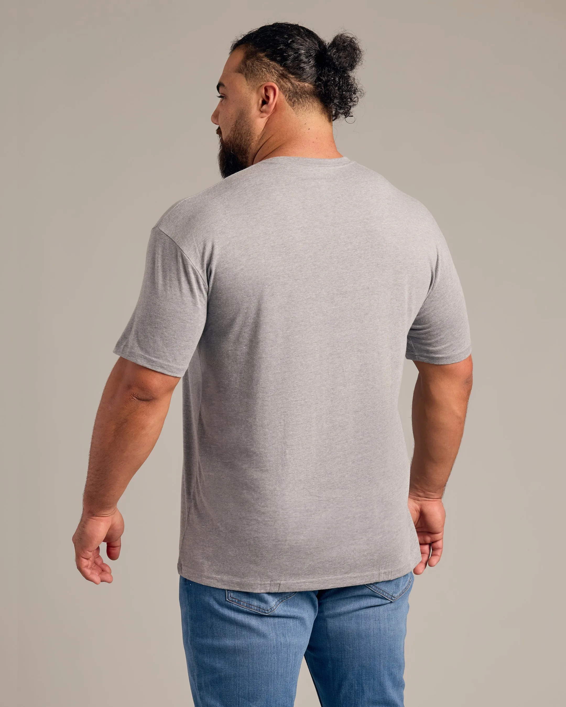 Heather Gray Short Sleeve Crew Neck Tee