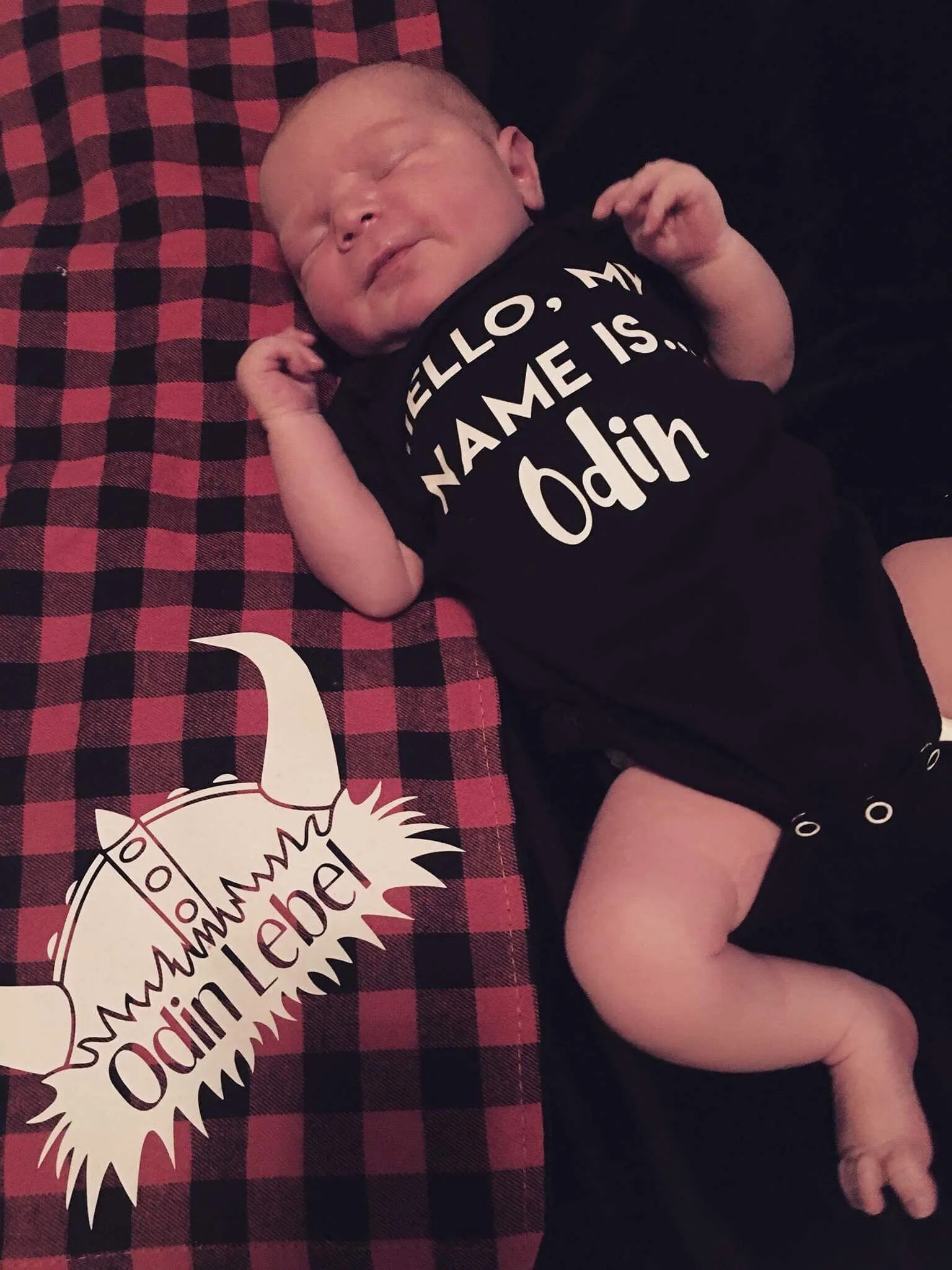 Hello My Name Is Custom Baby Bodysuit or Tee