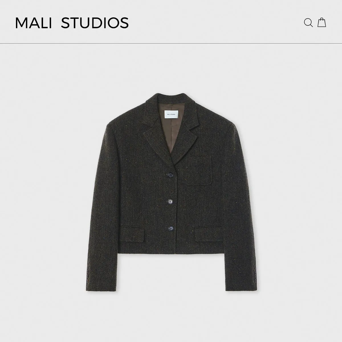 Herringbone Tweed Blazer