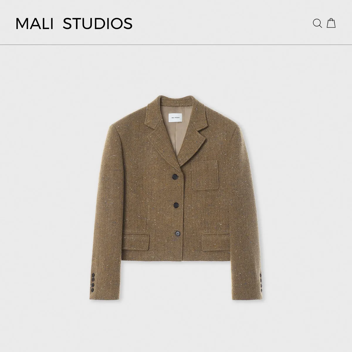 Herringbone Tweed Blazer
