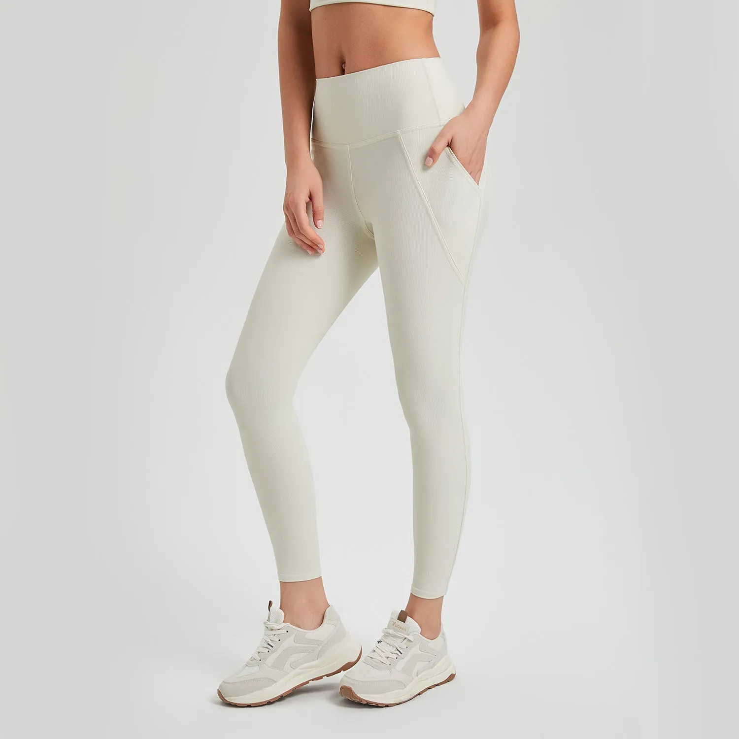 High Waist Peach Hip Lifting Running Sports Leggings