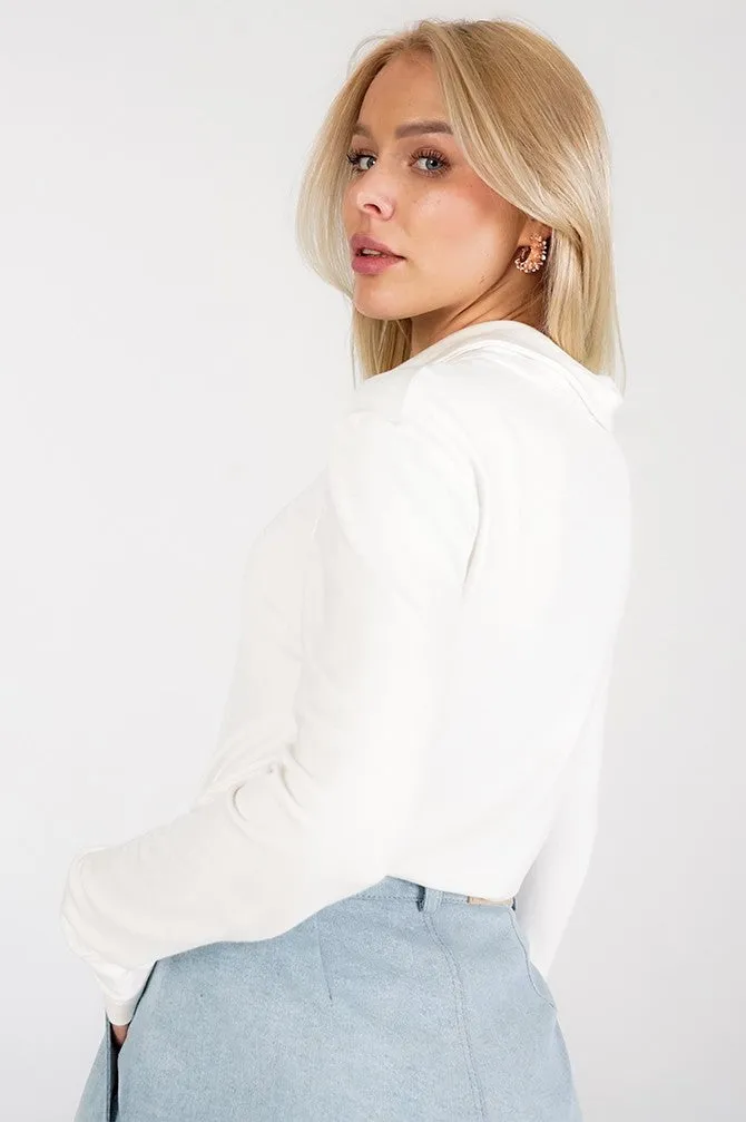 Hill Cotton Longsleeve Top Ecru