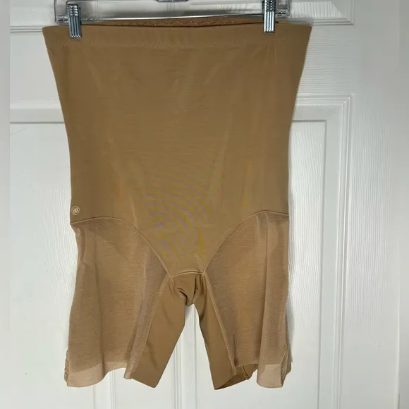Honey Love SuperPower Short Shapewear in Sand Faja Slim Down Sz 1X