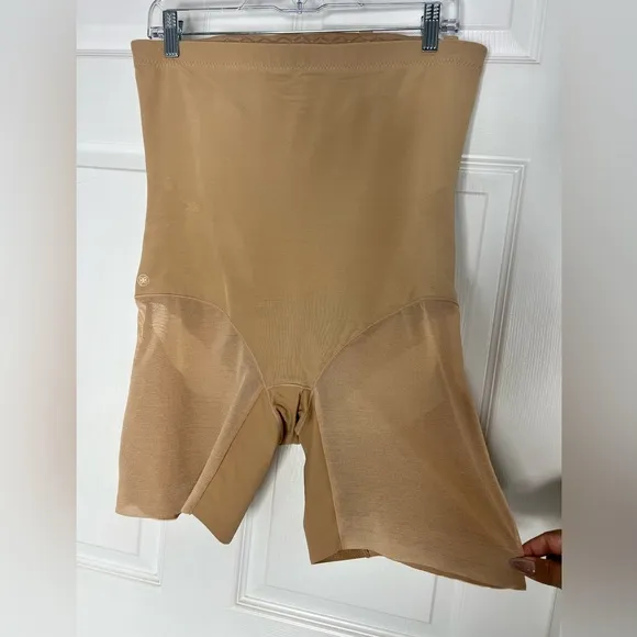 Honey Love SuperPower Short Shapewear in Sand Faja Slim Down Sz 1X
