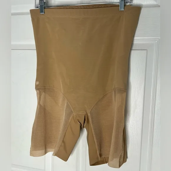 Honey Love SuperPower Short Shapewear in Sand Faja Slim Down Sz 1X