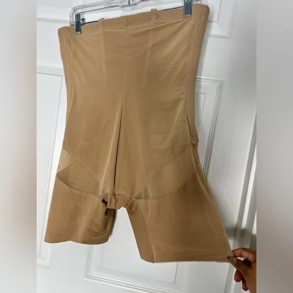 Honey Love SuperPower Short Shapewear in Sand Faja Slim Down Sz 1X