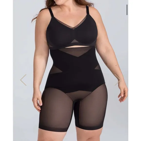 HoneyLove Superpower Short Nude Sand Shapewear Large Compression Sculpt