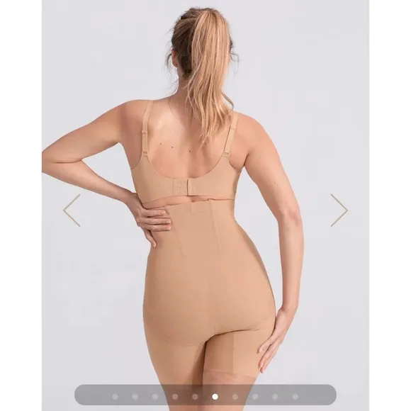 HoneyLove Superpower Short Nude Sand Shapewear Large Compression Sculpt