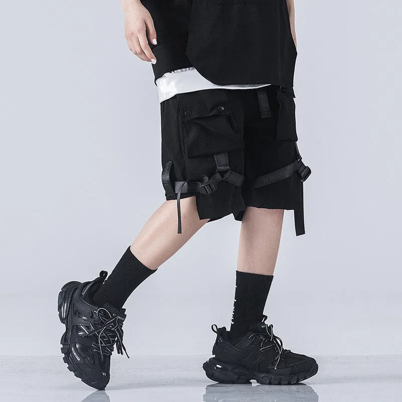Hui Tian Gong Ye All-Black Cargo Shorts