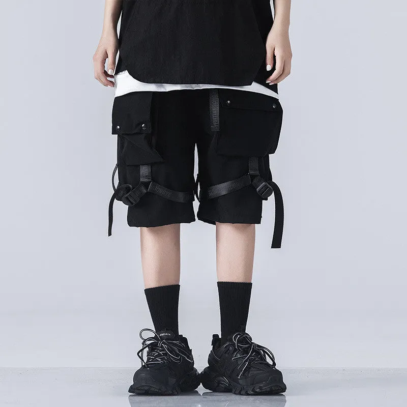 Hui Tian Gong Ye All-Black Cargo Shorts