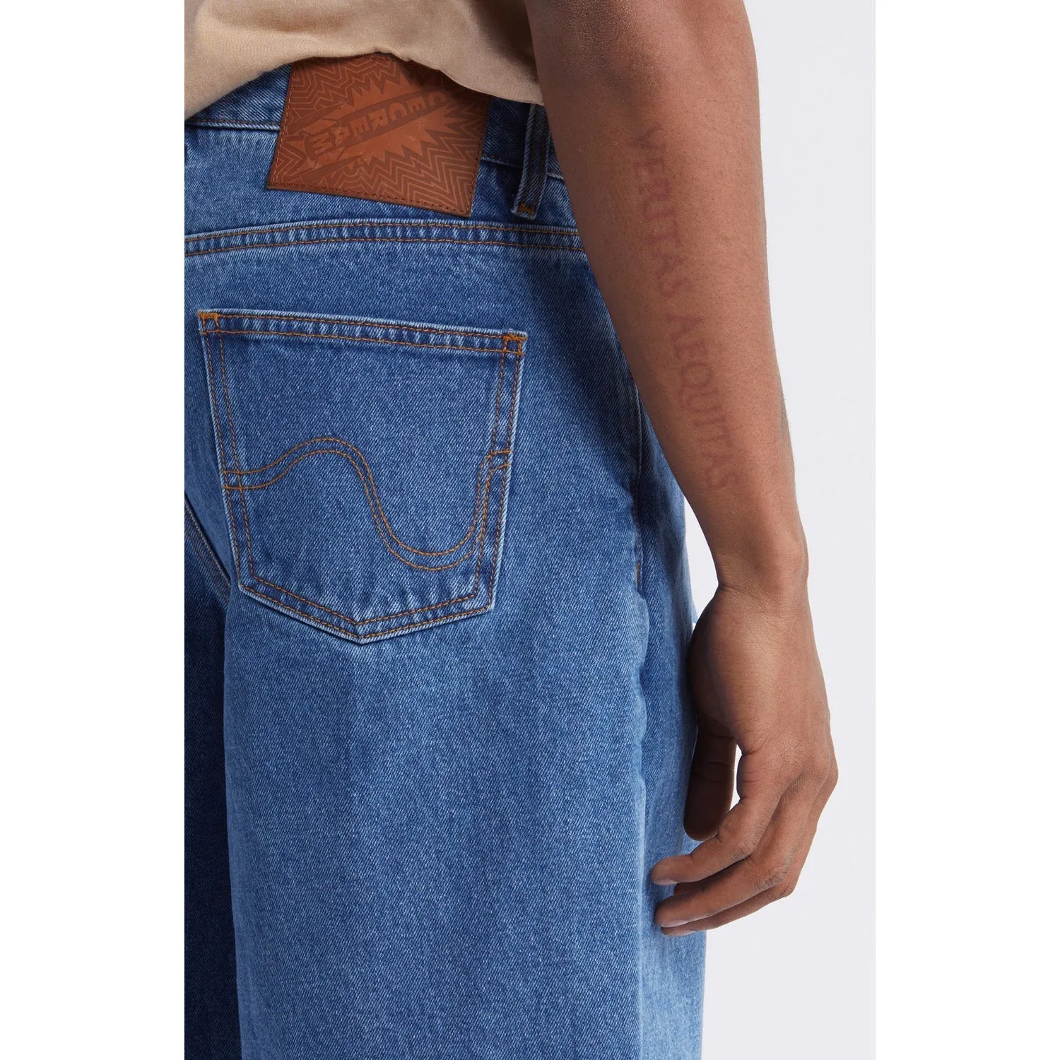ICECREAM Men Big Boi Jean Shorts Vanilla Fit Caramel