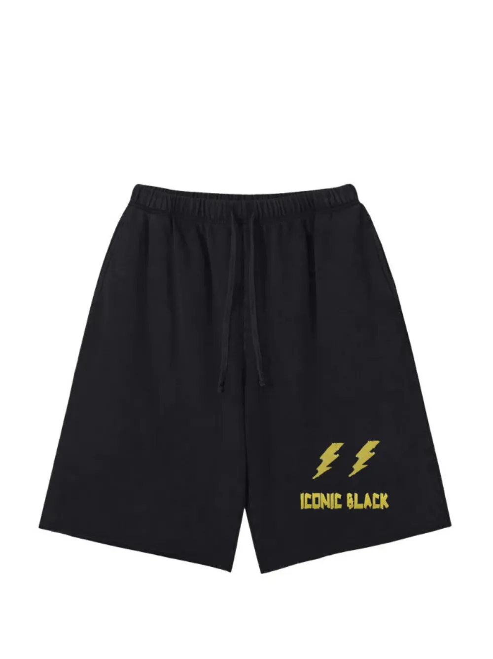 Iconic Black Rockstar Oversized Shorts