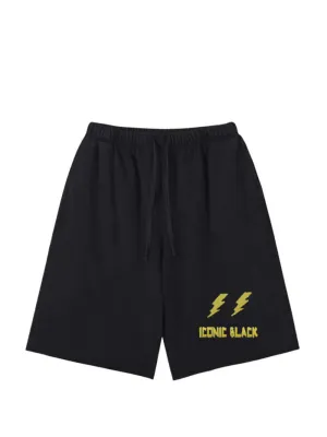 Iconic Black Rockstar Oversized Shorts