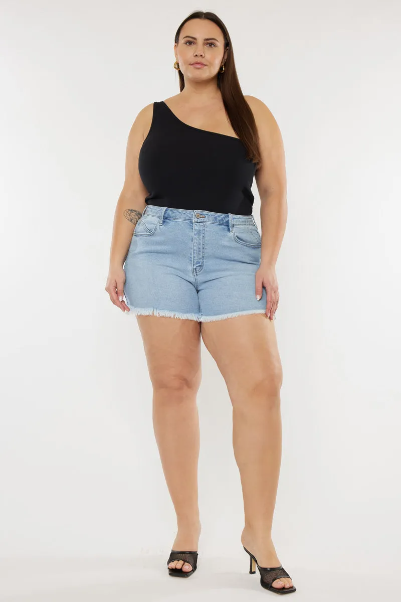 Imogen High Rise Mom Shorts (Plus Size)
