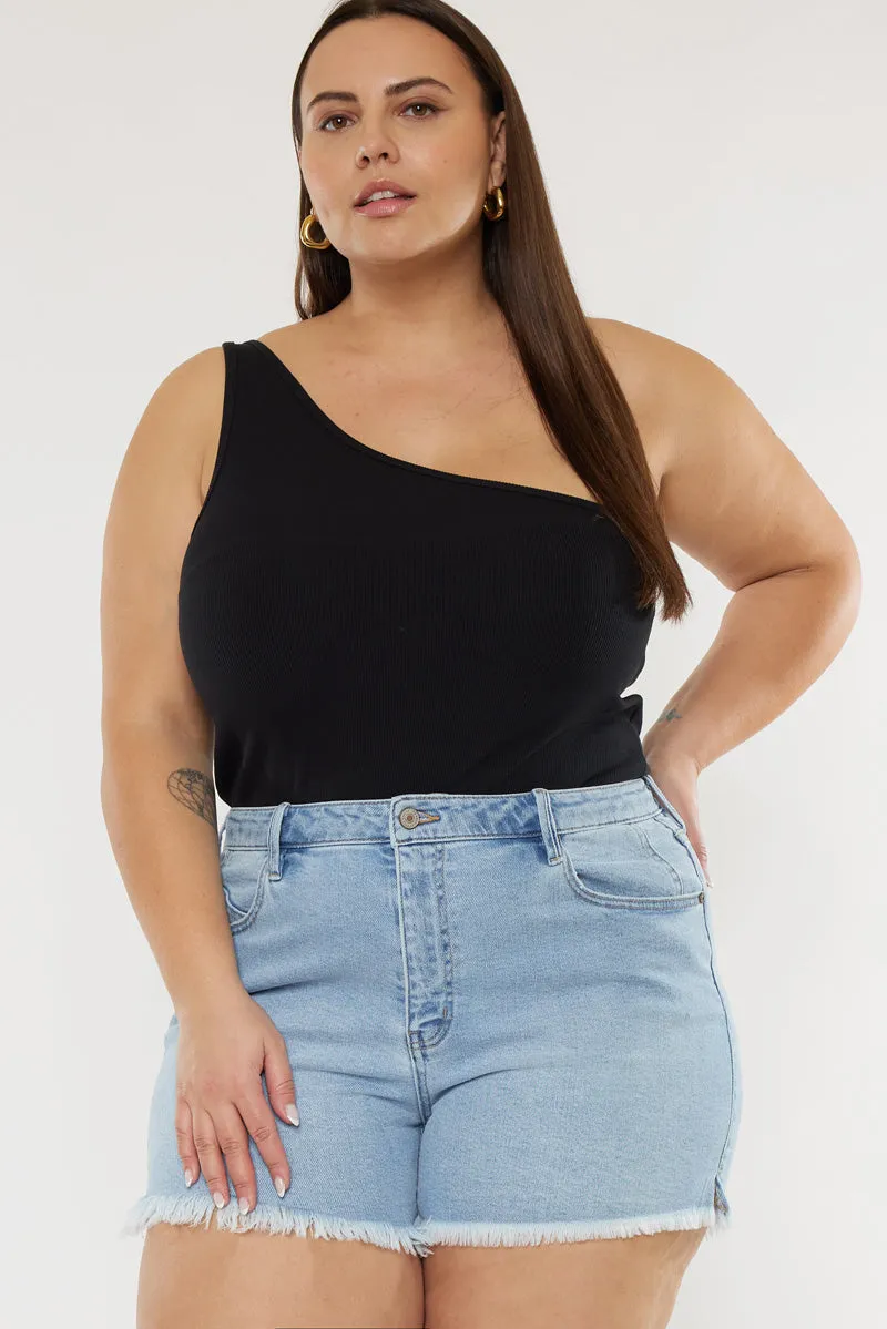 Imogen High Rise Mom Shorts (Plus Size)