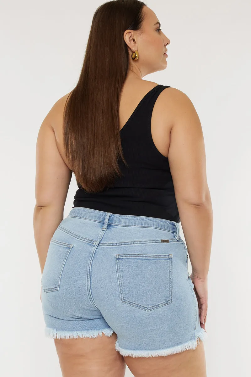 Imogen High Rise Mom Shorts (Plus Size)
