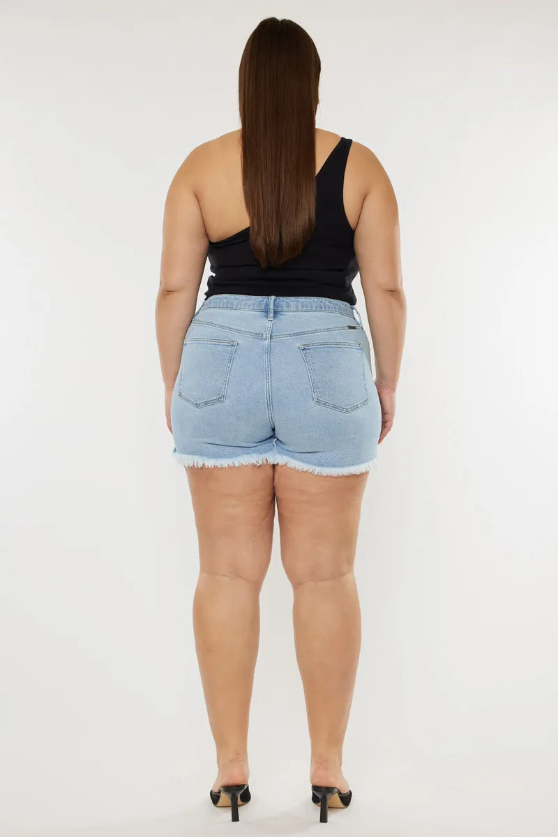 Imogen High Rise Mom Shorts (Plus Size)