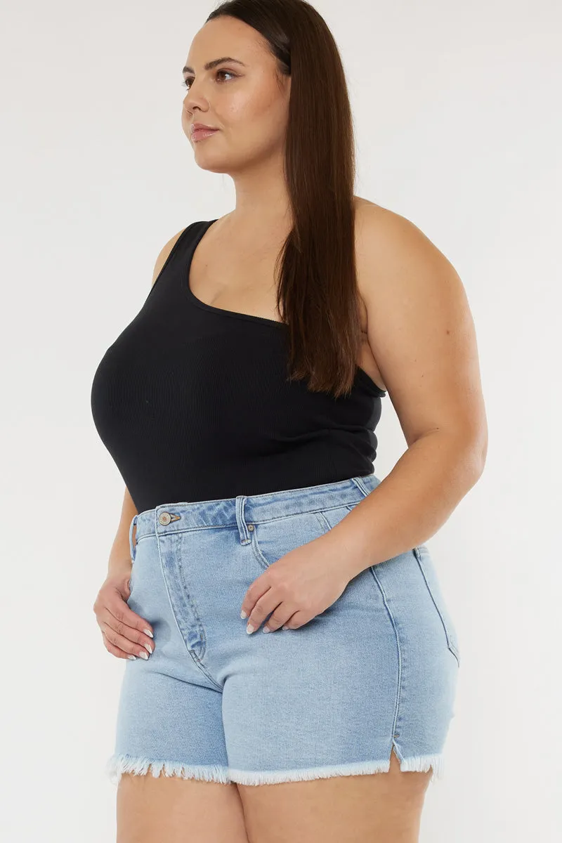 Imogen High Rise Mom Shorts (Plus Size)