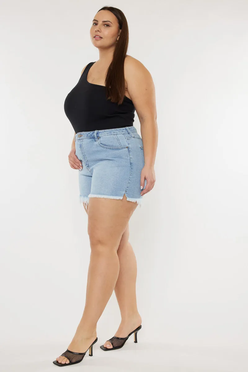 Imogen High Rise Mom Shorts (Plus Size)