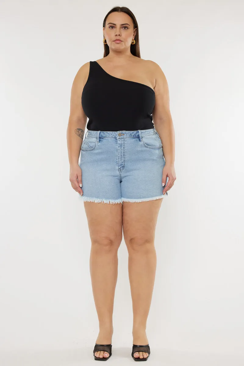 Imogen High Rise Mom Shorts (Plus Size)