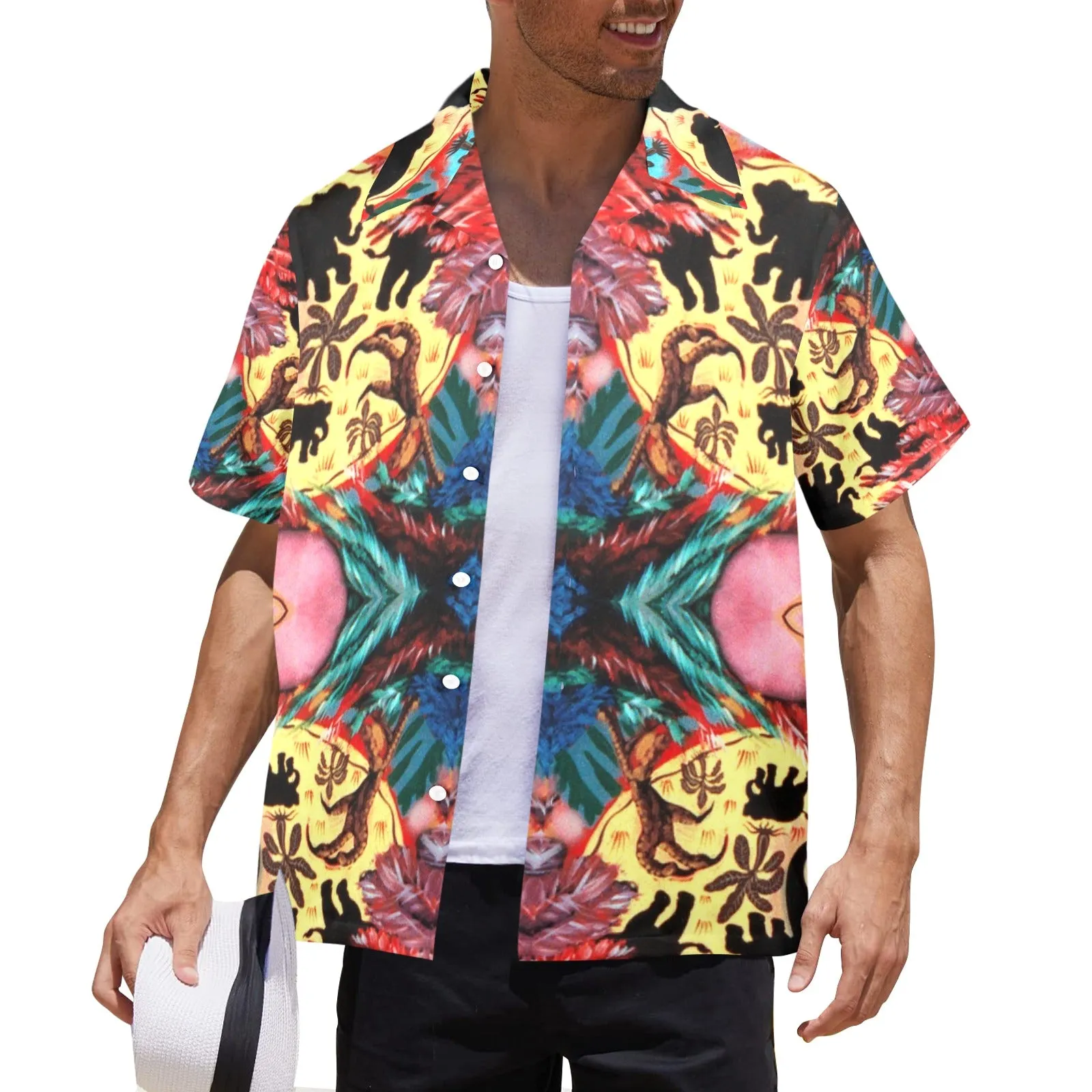 Improv Cockfight Men's Hawaiian Shirt