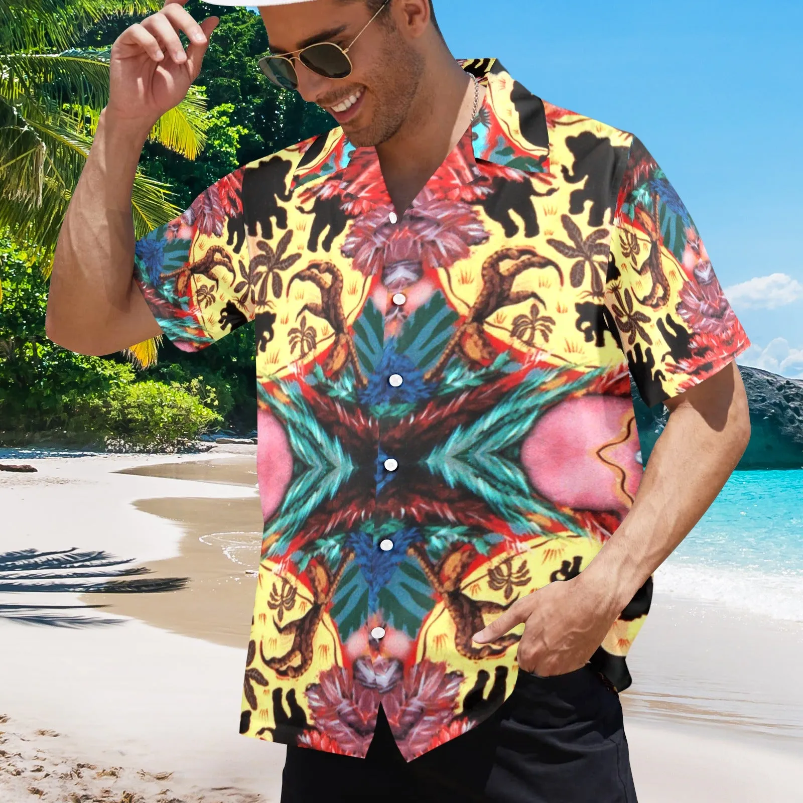 Improv Cockfight Men's Hawaiian Shirt