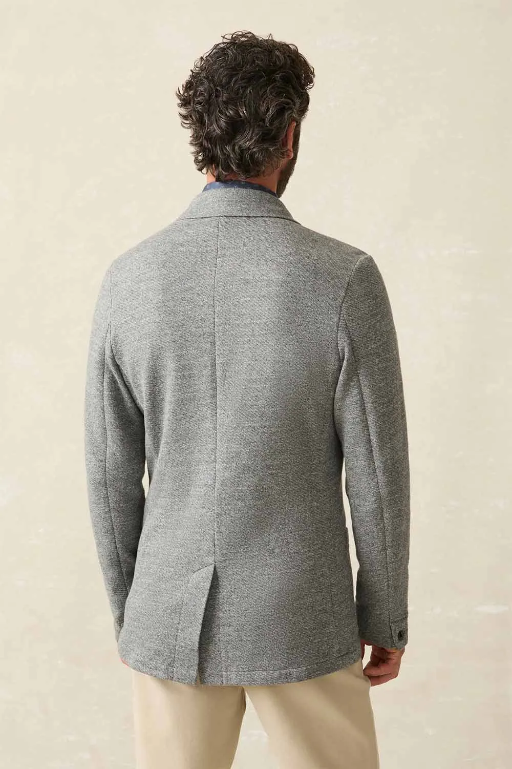 INLET KNIT BLAZER Medium Grey Melange