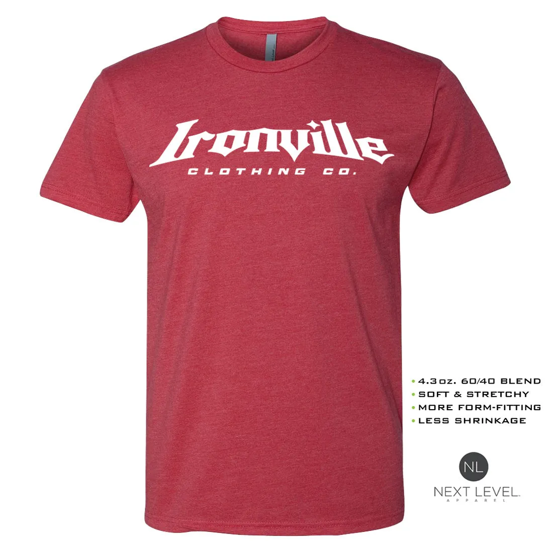 Ironville SAVAGE FEROCITY Soft-Blend Fitted Gym T-shirt