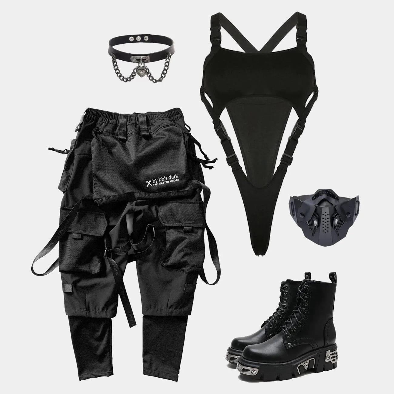 Irregular Cutout Button Sexy Jumpsuit