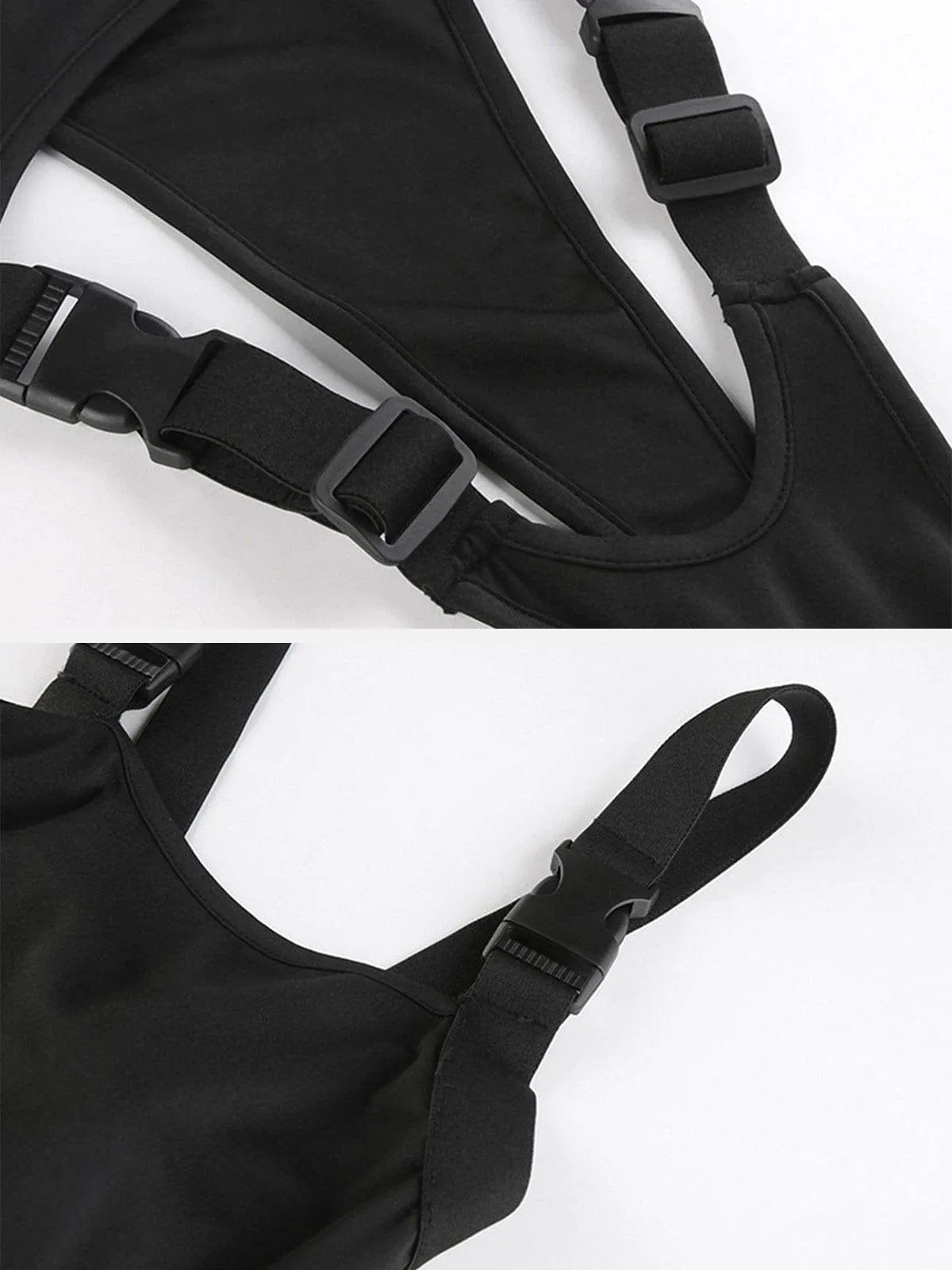 Irregular Cutout Button Sexy Jumpsuit