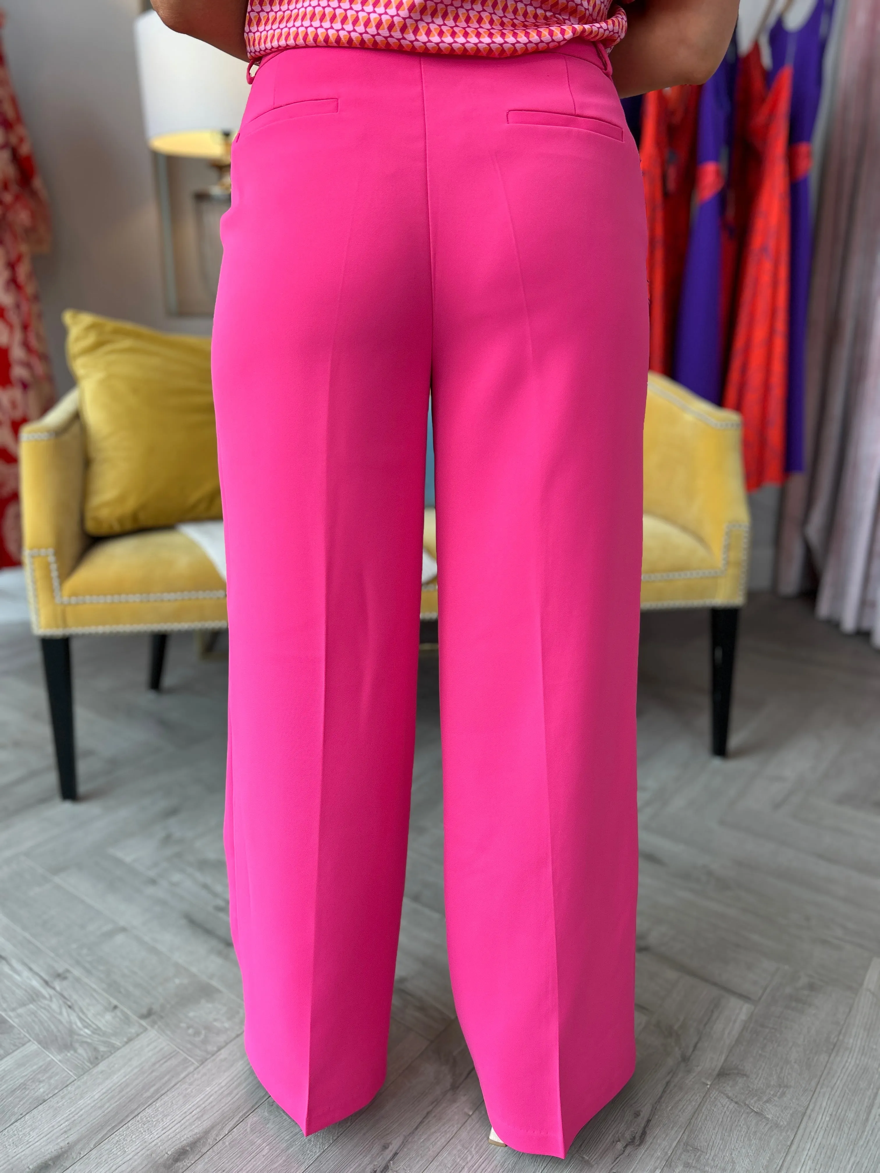 Isabel Pink Wide Leg Pants (Reg)