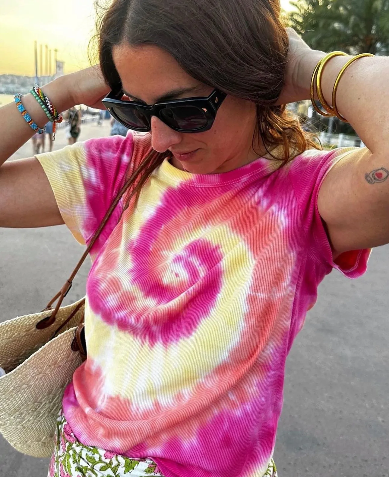 Jane ribbed Tie Dye T-Shirt S/M