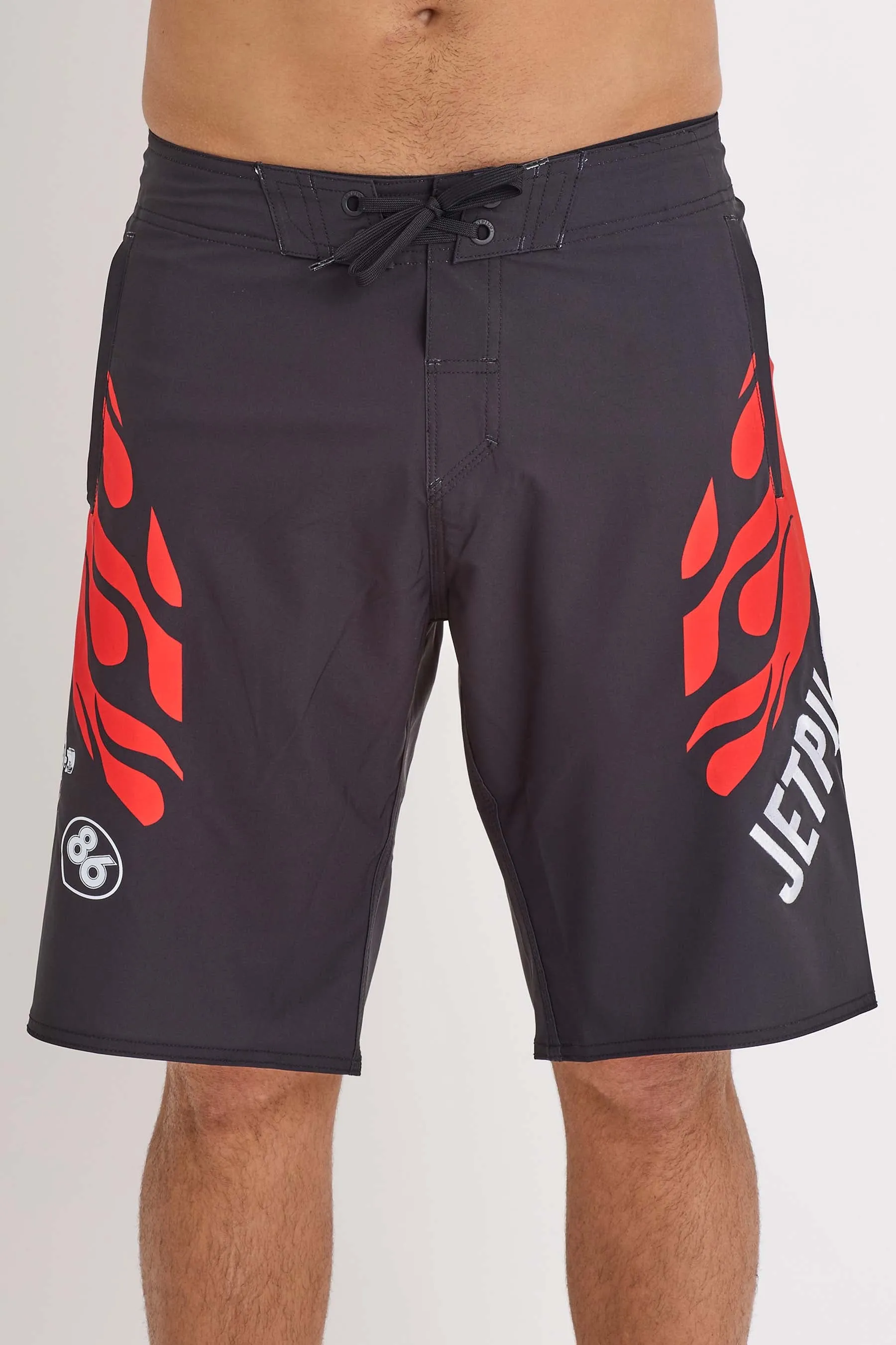 Jetpilot Vintage Flames Boardshort - Black