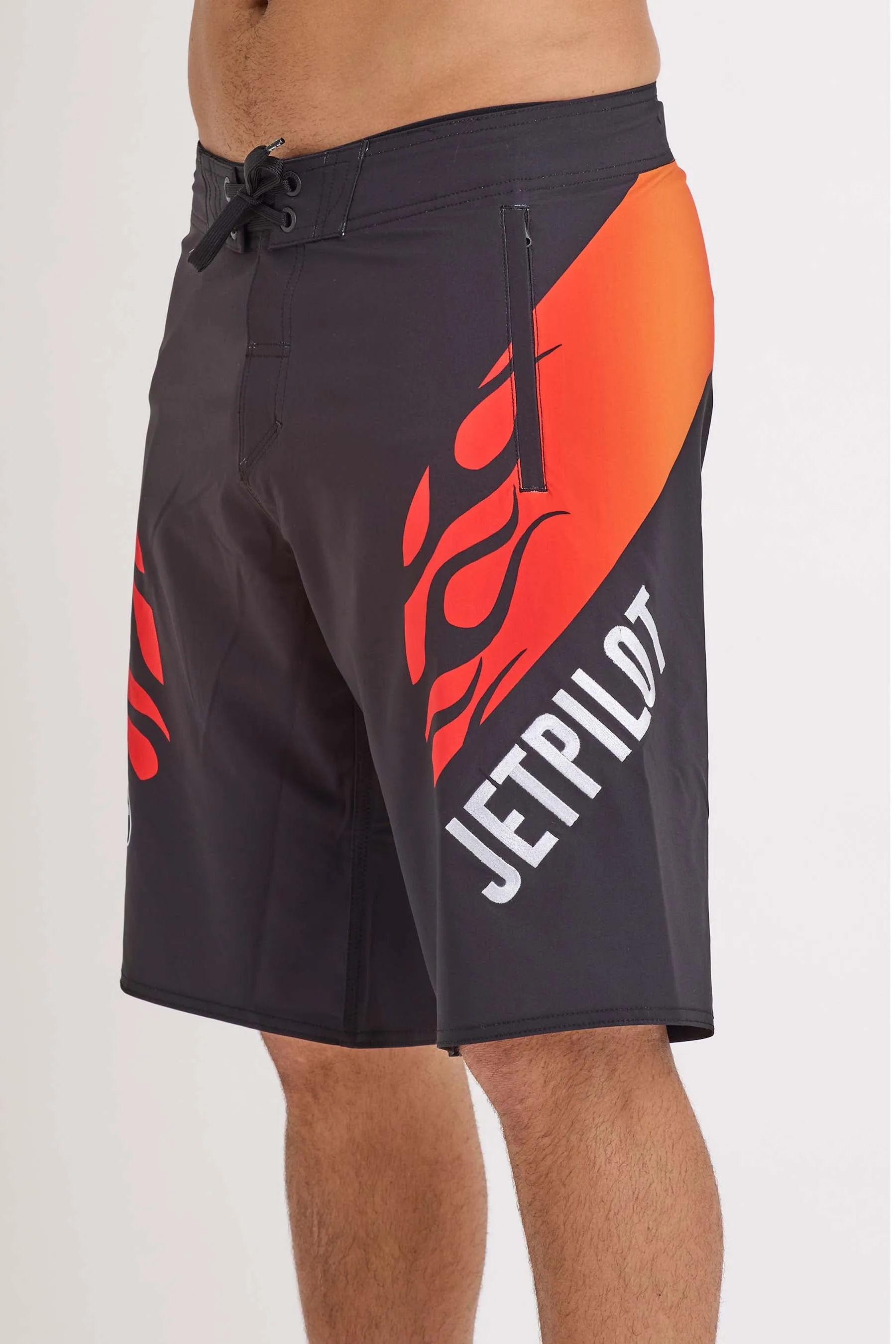 Jetpilot Vintage Flames Boardshort - Black