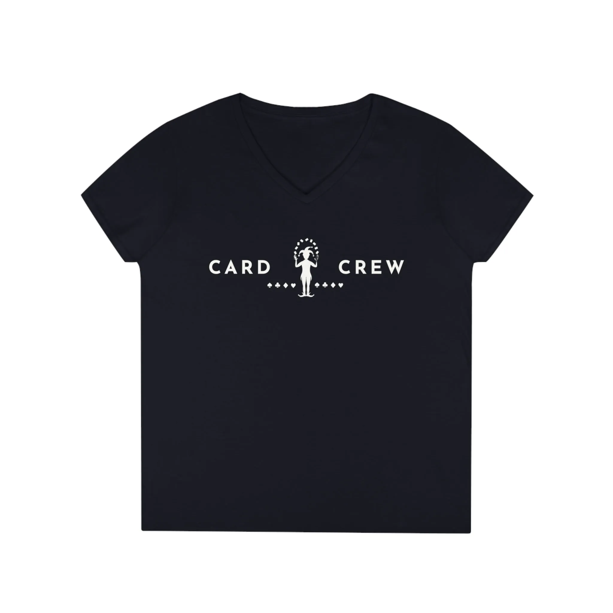 Joker and Suits - Card Crew - Ladies' V-Neck T-Shirt