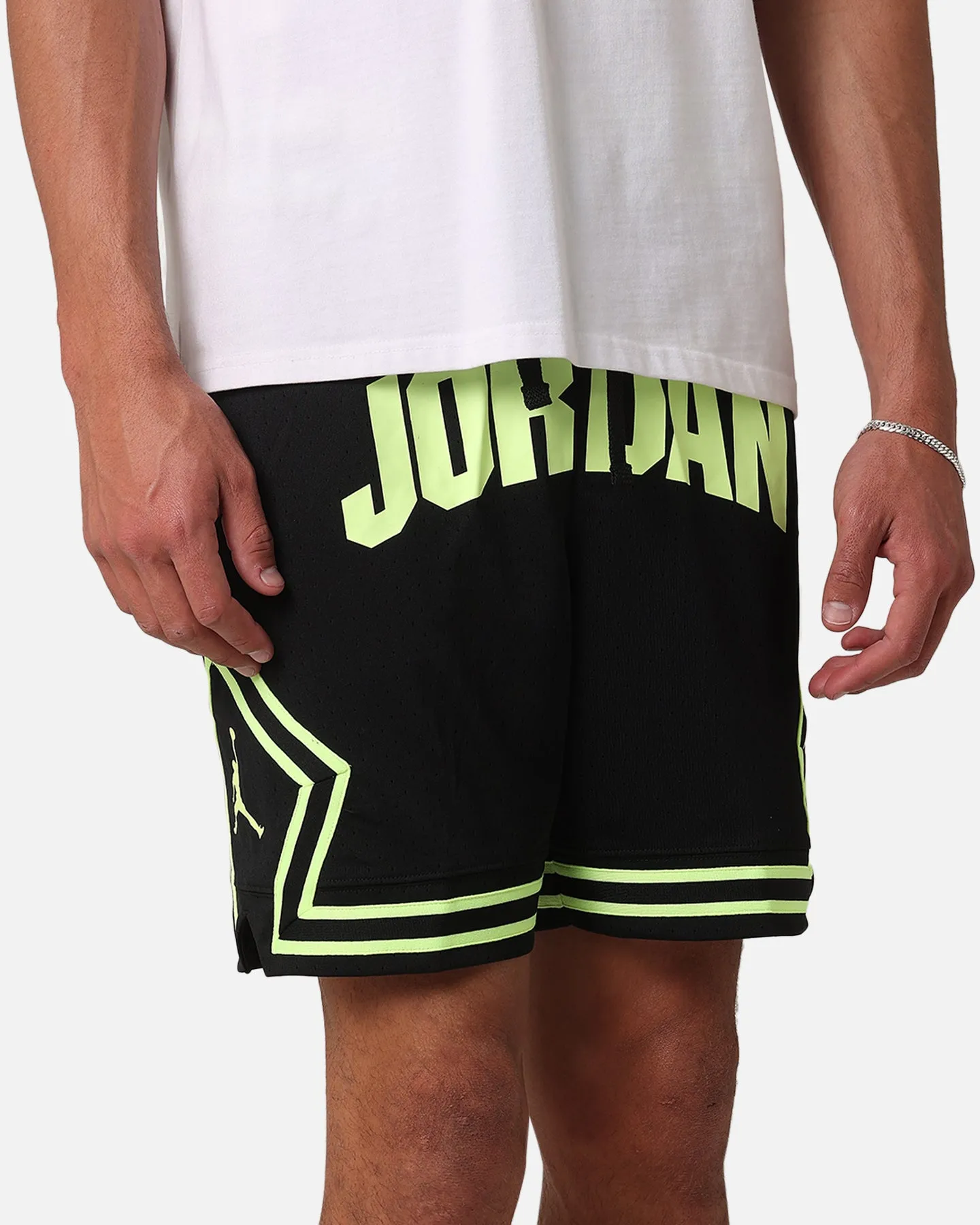 Jordan Dri-FIT Sport Diamond Shorts Black/Volt Glow