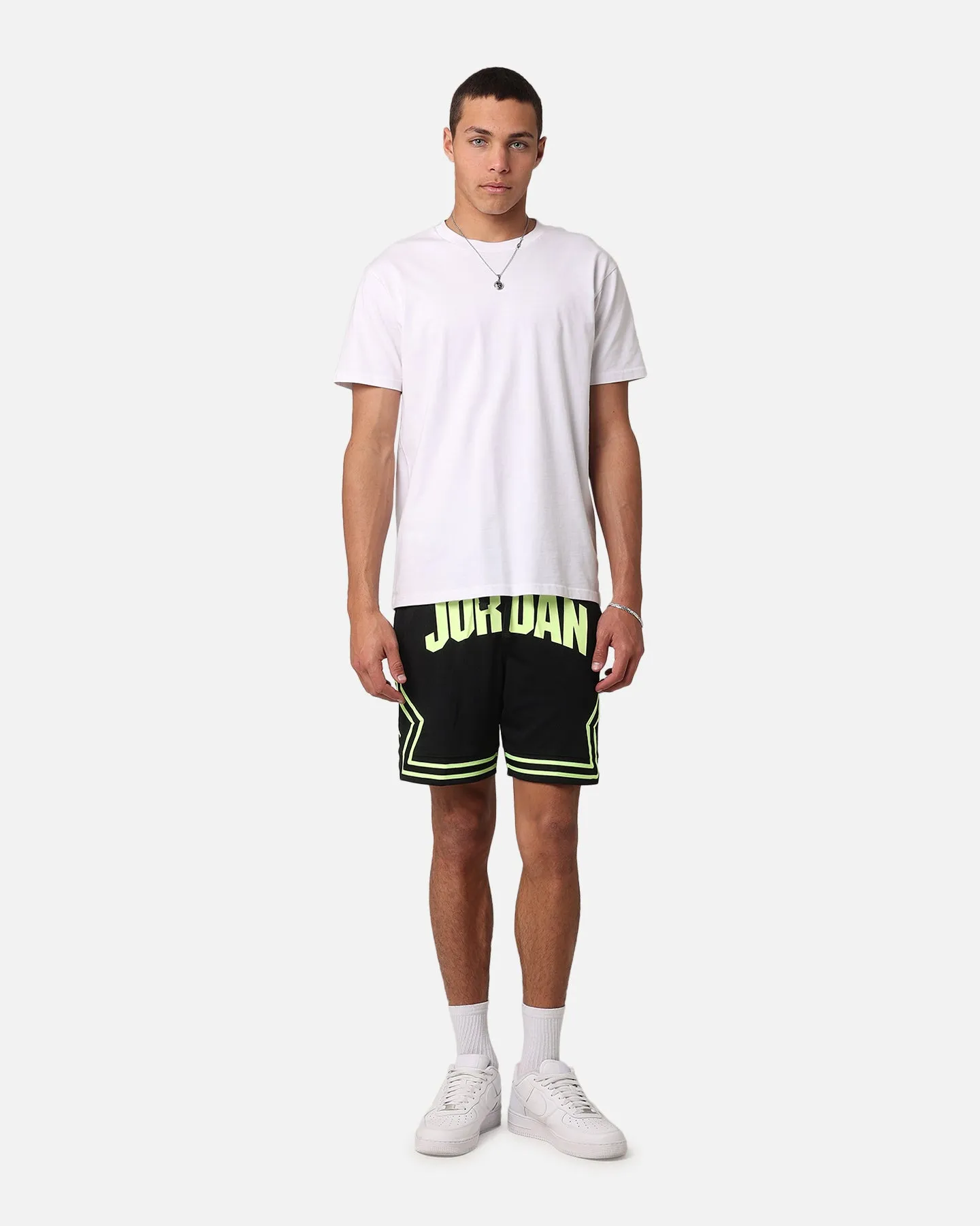 Jordan Dri-FIT Sport Diamond Shorts Black/Volt Glow