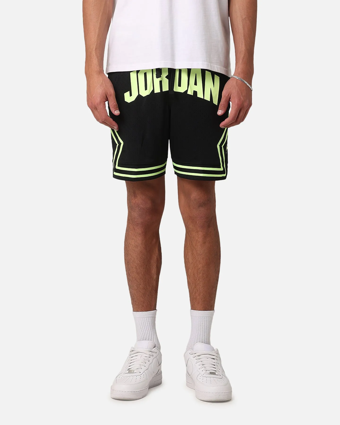 Jordan Dri-FIT Sport Diamond Shorts Black/Volt Glow