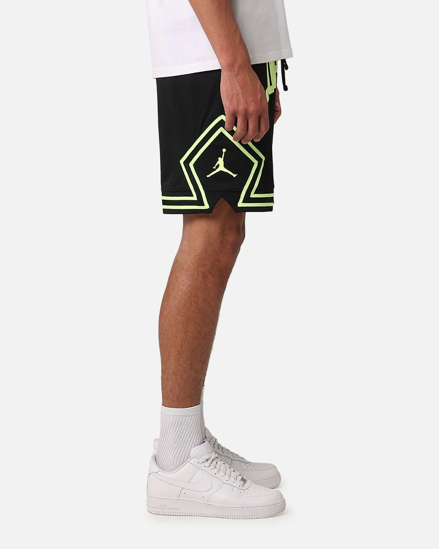 Jordan Dri-FIT Sport Diamond Shorts Black/Volt Glow