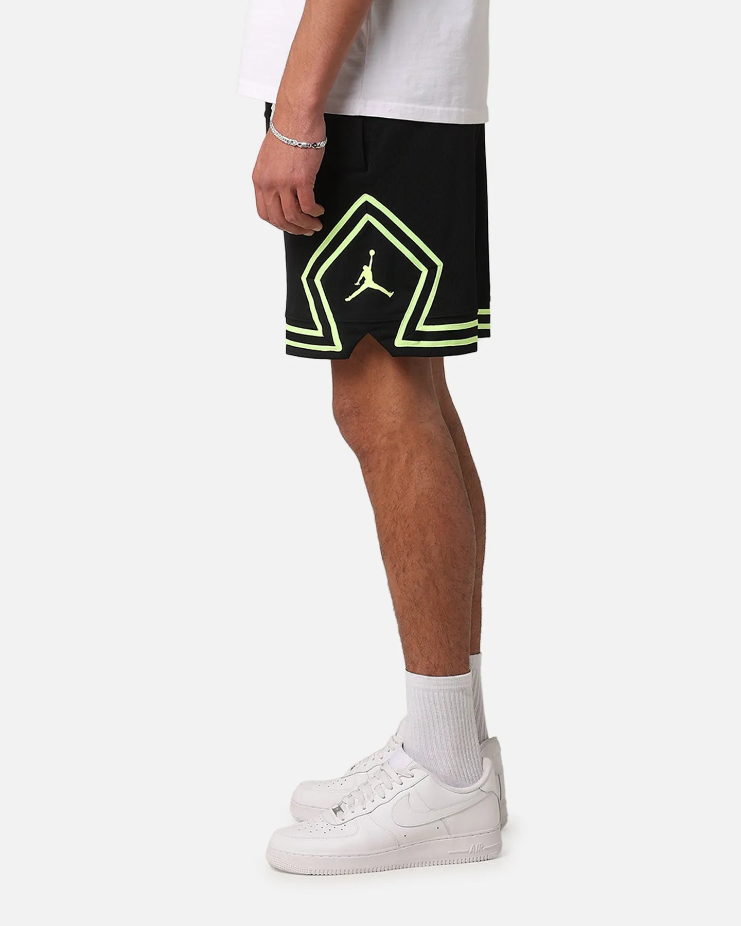 Jordan Dri-FIT Sport Diamond Shorts Black/Volt Glow