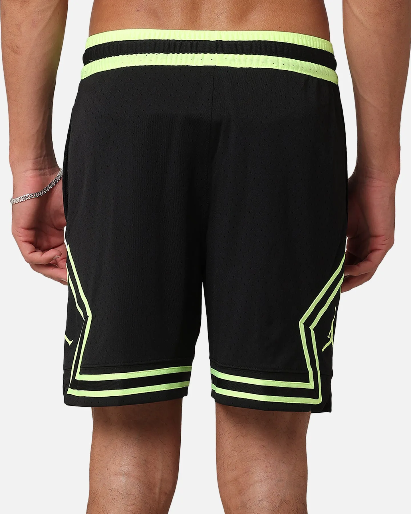 Jordan Dri-FIT Sport Diamond Shorts Black/Volt Glow