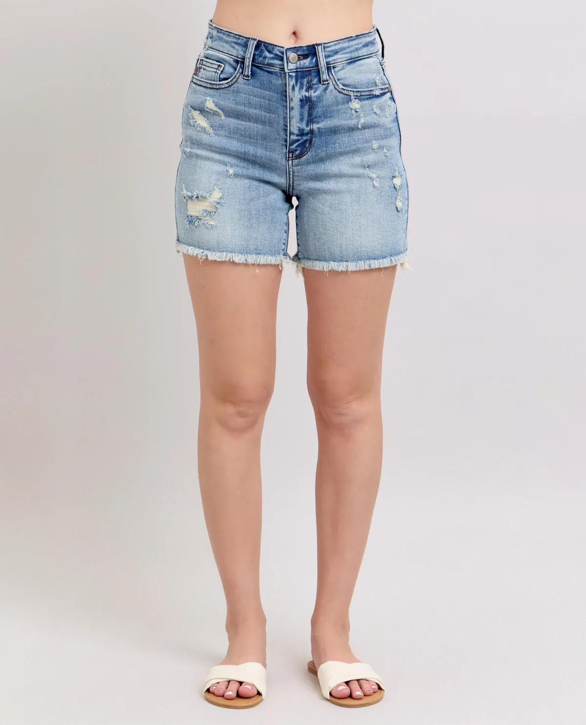 Judy Blue High Waist Destroy Shorts