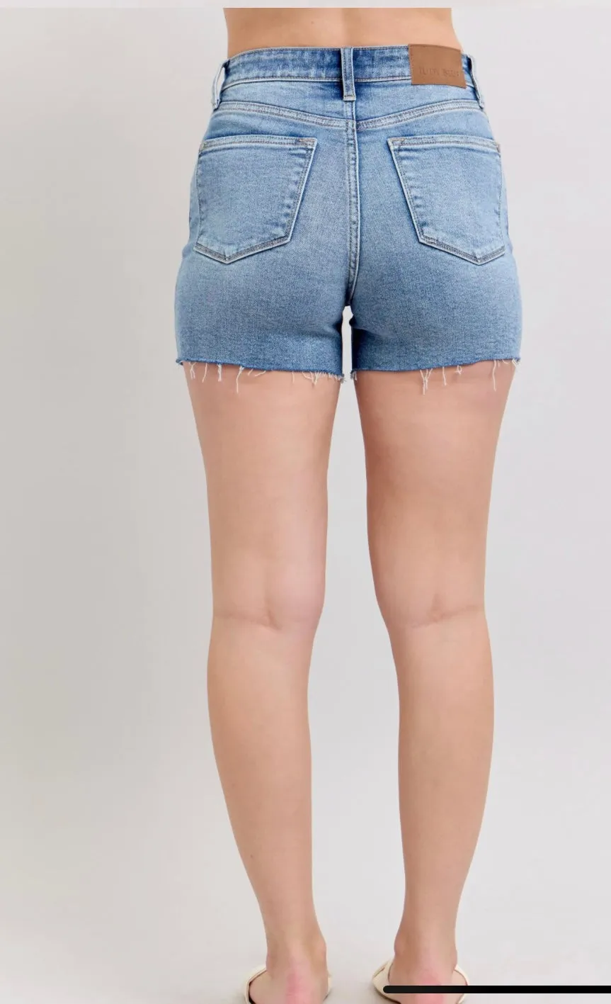 Judy Blue High Waist Destroyed Shorts