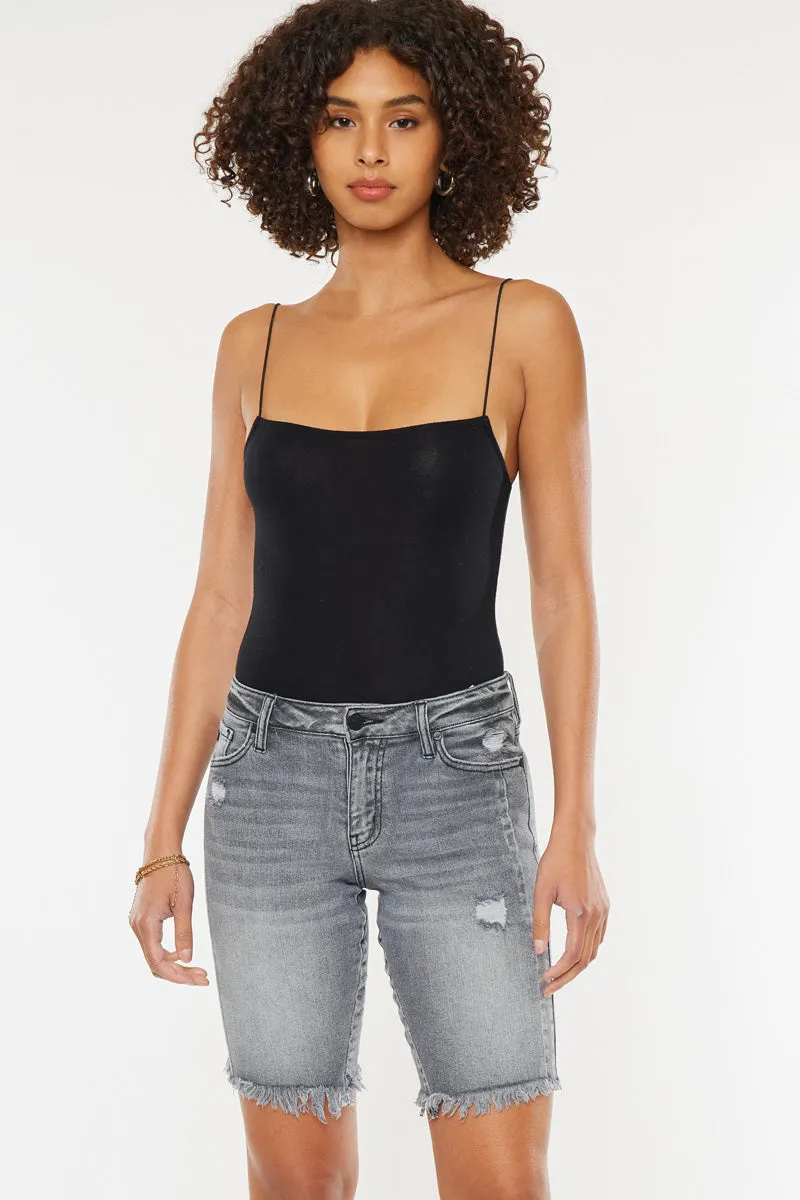KanCan® Desi Mid Rise Bermuda Shorts
