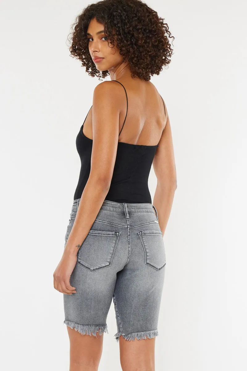 KanCan® Desi Mid Rise Bermuda Shorts