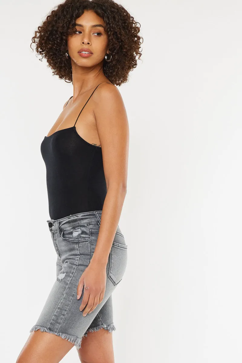 KanCan® Desi Mid Rise Bermuda Shorts